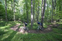 Biking on trails in Patapsco Valley State Park Biking on trails in Patapsco Valley State Park