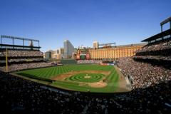 Baseball game at Orioles Park Camden Yards