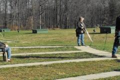 People trap shooting