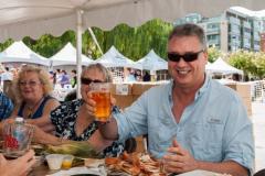 Man enjoying beer