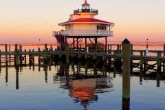 Choptank River Lighthouse The Choptank River Lighthouse in Cambridge is a replica lighthouse of the one that once guided ships along the Choptank River.