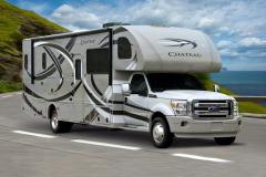 Recreational Vehicle on the highway