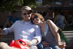 Couple at a Craft Beer Fest Couple at a Craft Beer Fest