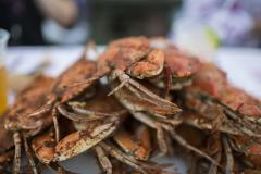 Crabs at Crab Claw, St. Michaels Get the crabs piled high on your plate, and pass the Old Bay!