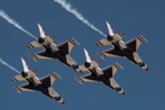 USAF Thunderbirds performing USAF Thunderbirds performing the Diamond