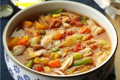 Maryland crab soup bowl of Maryland crab soup