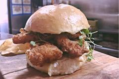 Chicken Strip Burger from Maggie's Farm