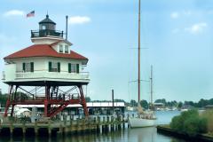 Drum Point Lighthouse at The Calvert Marine Museum Drum Point Lighthouse