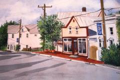Artist Nancy O'Brien's painting of historic Stevensville Artist Nancy O'Brien's painting of historic Stevensville