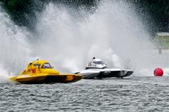 Racing power boats