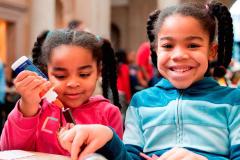 Family Day at the BMA Kids making art