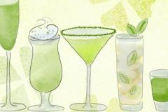 5 green cocktails