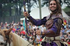 Maryland Renaissance Festival knight on horseback