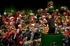 Rotator Tuba Christmas performance