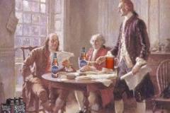 Ben Franklin and Thomas Jefferson in pub