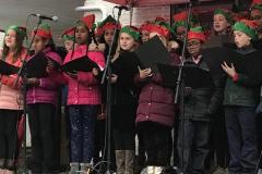 students singing