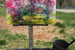 Painging of Clifton Mansion