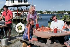 Crabfest in Solomons Food tastes better by the water, and what better place for a crabfeast than in Solomons on the Chesapeake.