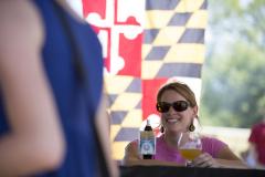 Maryland Flag at Craft Beer Festival Maryland Flag at Craft Beer Festival