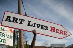 Gateway Arts District Hyattsville Art lives here sign