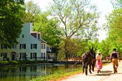 The Great Falls Tavern area of the C&O Canal features an overlook of the Great Falls of the Potomac. The Great Falls Tavern area of the C&O Canal features an overlook of the Great Falls of the Potomac.