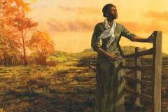 Harriet Tubman at a fence Harriet Tubman at a fence