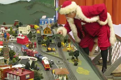 Holiday train garden