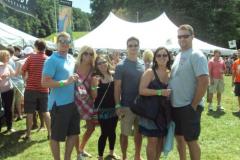 People attending wine festival