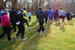 People running