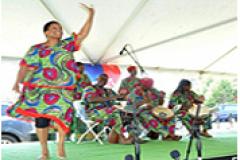 Woman dancing during a Juneteenth Celebration