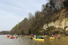 People kayaking
