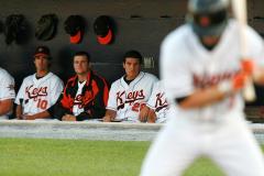 Frederick Keys dugout baseball players