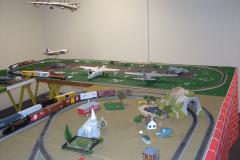 Model tracks at the Martinville Christmas Train Garden Martinville Christmas Train Garden