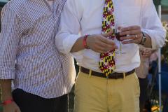 Wearing the Maryland Tie at the Wine Festival, Carroll County Wearing the Maryland Tie at the Wine Festival