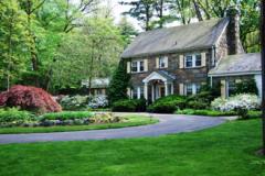 Image of house and flowers