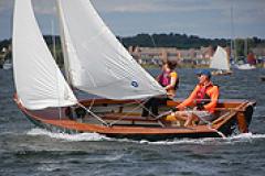 Couple sailing during the Mid-Atlantic Small Craft Festival Couple sailing during the Mid-Atlantic Small Craft Festival
