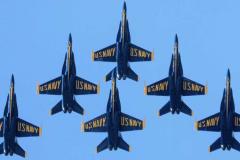 Blue Angels in formation