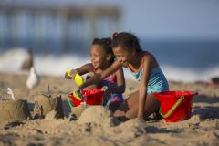 Building Sandcastles in Ocean City Dig in for some spectacular sandcastle-building on Maryland's beaches like Ocean City's.