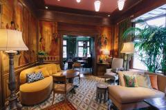 Inside the Ivy Hotel Visitors can choose any number of environments for meeting or relaxation The Ivy Hotel's lush interior offers multiple places to relax in luxury