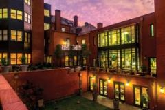 The Ivy Hotel's Courtyard at Dusk A view of the Courtyard at Dusk of "The Ivy" Hotel in Mount Vernon