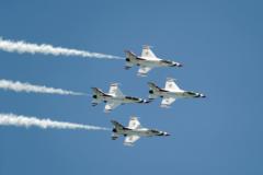 U.S. Air Force Demo Team "Thunderbirds" U.S. Air Force Air Demonstration Squadron "Thunderbirds" fly over Ocean City