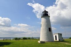Turkey Point Lighthouse in Maryland Turkey Point Lighthouse sits atop a 100-foot bluff and offers stunning views of the Chesapeake Bay.