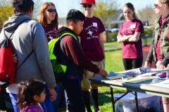 Students volunteering