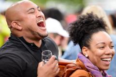 People enjoying wine
