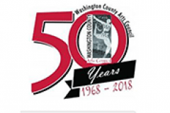 Annual Community Art Show: The Best Local Art of the Year Annual Community Art Show for Best Local Art with 50th Year Logo