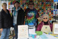 quilters at the Dogwood Festival of Galena