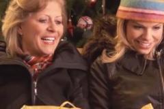 Two women holiday shopping