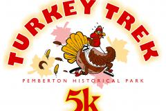 Turkey Trek 5 K at Pemberton Historical Park annual poster Turkey Trek 5 K at Pemberton Historical Park annual poster