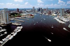 Baltimore Inner Harbor with Marinas