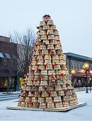 Crab Basket Tree displayed in Cambridge